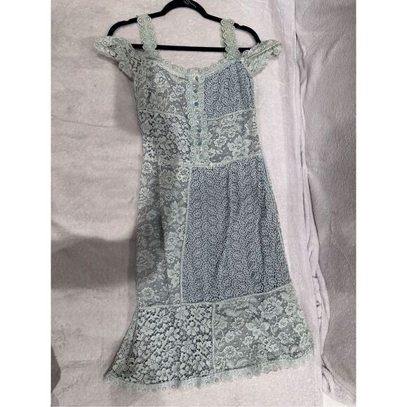 MOSCHINO blue lace women’s dress size S - Picture 1 of 8